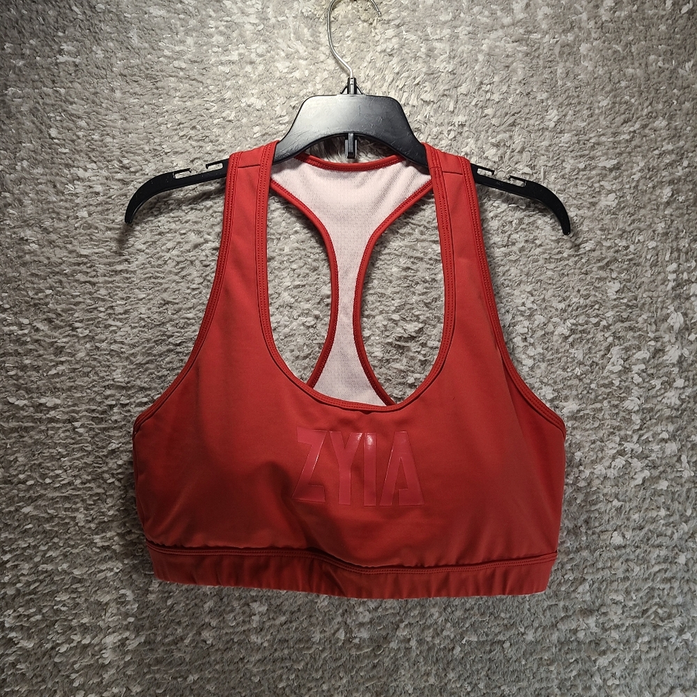 Zyia Active Red Athletic Sports Bra Women Size XL